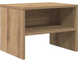 vidaXL - Nachtkastje - artisanaal - eikenkleurig - 40 - x - 40 - x - 30 - cm