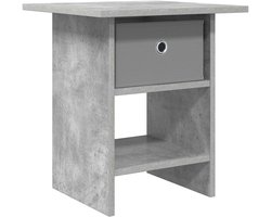 vidaXL - Nachtkastje - Beton - Grijs - 41 - x - 40 - x - 45 - cm - Bewerkt - hout