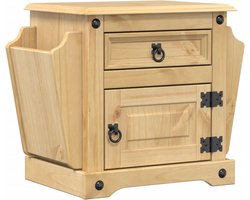 vidaXL - Nachtkastje - Corona - 45x35x47,5 - cm - massief - grenenhout