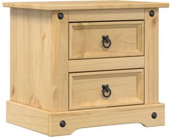 vidaXL - Nachtkastje - Corona - 53x39x47 - cm - massief - grenenhout