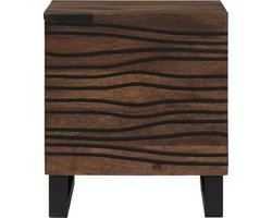 vidaXL - Nachtkastje - Walnotenhout - 40 - x - 33 - x - 46 - cm - Massief - acaciahout