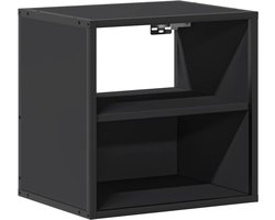 vidaXL - Nachtkastje - wandgemonteerd - 40x31x39,5 - cm - zwart