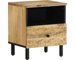 vidaXL Nachtkastjes 2 st massief mangohout 40x33x46cm Nachtkastje - Houten Nachtkastje - Mango Wood Furniture - Salontafel - Slaapkamersfeer