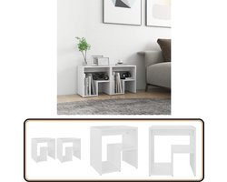 vidaXL Nachtkastjes - 2 stuks - 40x30x40 cm - Wit Nachtkastje - Bedkastje - Slaapkamerinrichting - Meubilair - Witte Meubelstukken