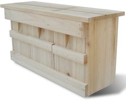 vidaXL - Nestkast - voor - huismus - 44 - x - 15,5 - x - 21,5 - cm