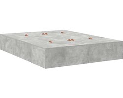 vidaXL - Opbergbedframe - Beton - Grijs - 150 - x - 200 - cm