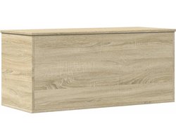 vidaXL - Opbergbox - 100x42x46 - cm - bewerkt - hout - sonoma - eikenkleurig