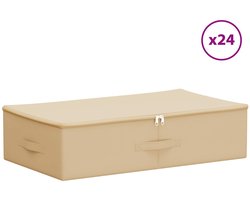 vidaXL - Opbergbox - 24 - st - Nonwoven - stof - 70 - x - 40 - x - 18 - cm - 50,4 - L