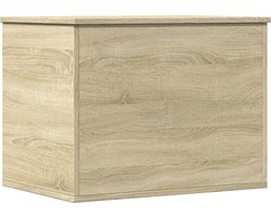 vidaXL - Opbergbox - 60x42x46 - cm - bewerkt - hout - sonoma - eikenkleurig