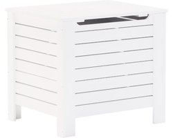 vidaXL - Opbergbox - met - deksel - RANA - 60x49x54 - cm - massief - grenenhout - wit