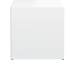 vidaXL - Opbergbox - met - lade - 40,5x40x40 - cm - bewerkt - hout - sonoma - eikenkleur