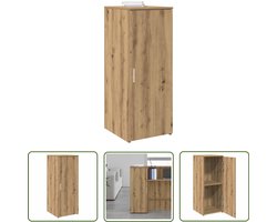 vidaXL Opbergkast 40x45x103,5 cm bewerkt hout artisanaal eikenkleur - Kluisdynamo Meter - Sleutelset - Gereedschap - Drapers Tools - Handgereedschap
