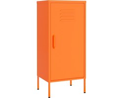 vidaXL - Opbergkast - 42,5x35x101,5 - cm - staal - oranje