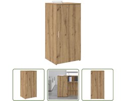 vidaXL Opbergkast - 50x45x103,5 cm - Artisanaal Eiken Opbergkast - Opbergkasten - Kast - Dressoirkast