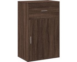 vidaXL - Opbergkast - 56,5x39x90 - cm - bewerkt - hout - bruin - eikenkleurig