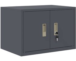 vidaXL - Opbergkast - Antraciet - 60 - x - 40 - x - 40 - cm - Staal