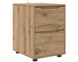 vidaXL - Opbergkast - Artisan - Eiken - 40 - x - 48 - x - 57 - cm - Bewerkt - hout