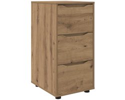 vidaXL - Opbergkast - Artisan - Eiken - 40 - x - 48 - x - 81 - cm - Bewerkt - hout