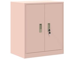 vidaXL - Opbergkast - Roze - 60 - x - 40 - x - 70 - cm - Staal
