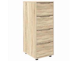 vidaXL - Opbergkast - Sonoma - Eik - 40 - x - 48 - x - 105 - cm - Bewerkt - hout