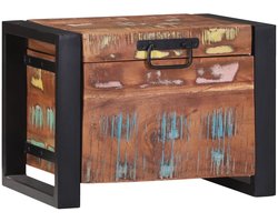 vidaXL - Opbergkasten - 40x30x30cm - Massief - Gerecycled - Hout - en - Metaal