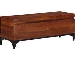 vidaXL - Opbergkist - 110x35x41 - cm - massief - acaciahout
