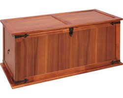 vidaXL - Opbergkist - 79x34x32 - cm - massief - acaciahout