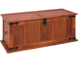 vidaXL - Opbergkist - 90x45x40 - cm - massief - acaciahout