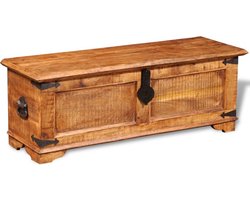 vidaXL - Opbergkist - ruw - mangohout