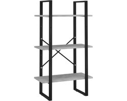 vidaXL - Opbergrek - 60x30x105 - cm - bewerkt - hout - betongrijs