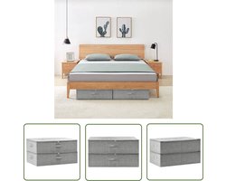 vidaXL Opbergtas - Opbergbox - Opbergboxen 2 st 70x40x18 cm stof grijs - Opslagruimte - Organisatie - Bergruimte