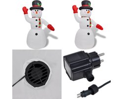 vidaXL Opblaasbare sneeuwpop 240 cm - Opblaasbare Sneeuwpop - Opblaasbare Sneeuwpoppen - Opblaasbare Sneeuwman - Opblaasbare Sneeuwmannen