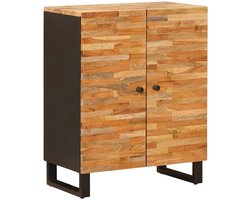 vidaXL - Opslag - Dressoir - Bruin - 60 - x - 33 - x - 75 - cm - Massief - Mango - Hout