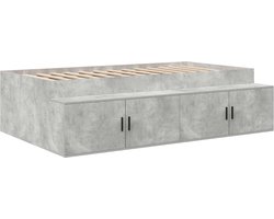 vidaXL - Opslagbed - Frame - Betonnen - Grijs - 100x200 - cm