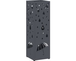 vidaXL - Opslaghaak - & - Rek - Antraciet - 15.5 - x - 15.5 - x - 49 - cm - Metaal