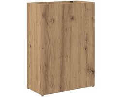 vidaXL - Opslaghaak - & - Rek - Artisan - Eiken - 40 - x - 20 - x - 55,5 - cm - Bewerkt - hout