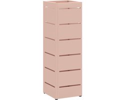 vidaXL - Opslaghaak - & - Rek - met - opslag - Roze - 15,5 - x - 15,5 - x - 49 - cm - Metaal