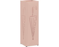 vidaXL - Opslaghaak - & - Rek - Roze - 15.5 - x - 15.5 - x - 49 - cm - Metaal