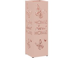 vidaXL - Opslaghaak - & - Rek - Roze - 15.5 - x - 15.5 - x - 49 - cm - Metaal