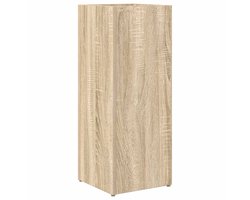vidaXL - Opslaghaak - & - Rek - Sonoma - Eik - 25 - x - 24,5 - x - 64 - cm - Bewerkt - hout