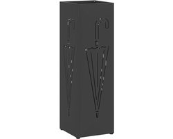vidaXL - Opslaghaak - & - Rek - Zwart - 15.5 - x - 15.5 - x - 49 - cm - Metaal