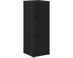 vidaXL - Opslaghaak - & - Rek - Zwart - Eiken - 20 - x - 20 - x - 55,5 - cm - Bewerkt - hout