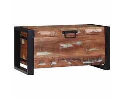 vidaXL - Opslagkisten - Bruin - 60 - x - 30 - x - 30 - cm - Massief - gerecycled - hout