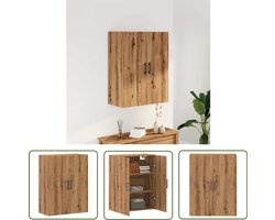 vidaXL Opslagoplossing - Wandkast - Wandkast 69,5x34x90 cm artisanaal eikenkleurig - Houten Kast - Eiken Kleur - Decoratief