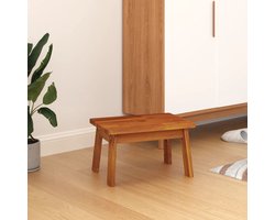 vidaXL - Opstapkruk - 38x26x22 - cm - massief - acaciahout