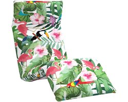 vidaXL - Opvouwbare - ligstoel - Multicolor - 175x54x8,5 - cm - Oxford - stof