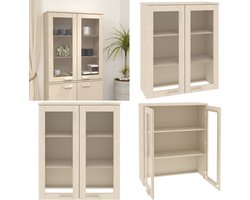 vidaXL Opzetkast HAMAR 85x35x100 cm massief grenenhout honingbruin - Opzetkast - Opzetkasten - Bovenkast - Bovenbouw