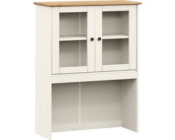 vidaXL - Opzetkast - VIGO - 78x30x100 - cm - massief - grenenhout - wit