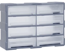 vidaXL - Organiser - met - 8 - grote - lades - 52x16x37 - cm