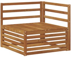 vidaXL - Outdoor - Hoekbank - Massief - Acacia - Hout - Naturel - 83 - x - 83 - x - 73 - cm